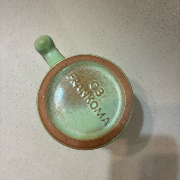 Vintage Frankoma Green Mug - Picture 3 of 4
